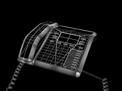 office phone 3d model - Office Phone... by Chris123643